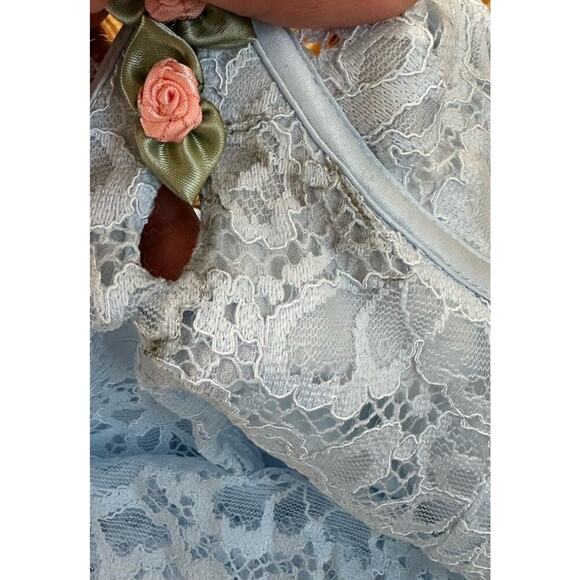 NWT For Love and Lemons Lace Lingerie Dress Size Small Women’s Blue - Picture 9 of 9